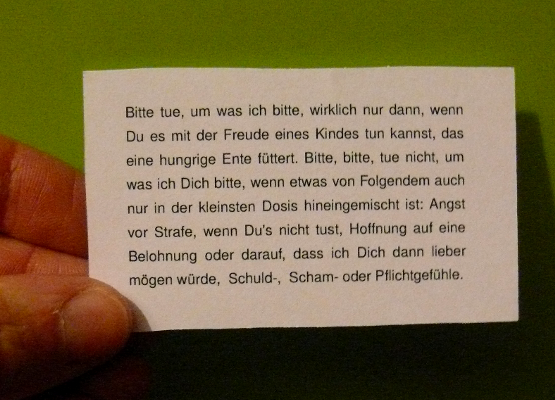 Wann Bitten erfüllen